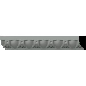 Ekena Millwork MLD01X01EG Egg & Dart Panel Moulding Panel Moulding, 1 1/4"H x 5/8"P x 94 1/2"L, Primed