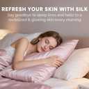 Ravmix Silk Pillow Cases with Zipper, 21momme Mulberry Silk Pillowcase for Hair Skin Health, Soft Smooth Breathable Cool Pillow Cover for Beauty Sleep with Gift Box 1PC(Standard 20"x26", Soft Pink)