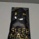 MABAO Sleep Mask for Side Sleeper, Eye Mask for Sleeping Women Men, 3D Contoured Cup No Eye Pressure 100% Light Blocking Sleeping Mask with Adjustable Strap Night Blindfold Flight, Travel, Nap, Black