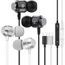 2 Pack USB C Headphones for iPhone 17 16 15 Pro Max 16e