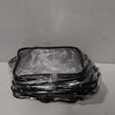 Weewooday 12 Pieces Clear Makeup Bags Cosmetic Storage Bags PVC Zipper Pouches Travel Waterproof Makeup Plastic Case for Women Organizing Toiletries Traveling Bathroom(Medium, Black)