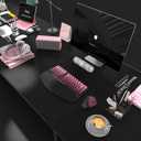 Ergonomic Wireless Keyboard and Mouse Set Wireless Keyboard Silent Mice Set with Wrist Rest for Computer, Laptop, PC, Mac, Windows Black Pink