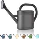 Watering Can 1 Gallon for Garden, Indoor Plants, Outdoor Plant House Flower, Large Long Spout with Sprinkler Head (Grey) (Gray)