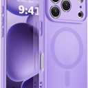 MOCCA Magnetic for iPhone 17 Pro Case, (Compatible with Magsafe) (16FT Military Grade Protection) Full Camera Protection Anti-Fingerprint Slim Translucent Matte Phone Cover 6.3",Light Purple