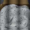 KSIIA Washable Dog Bed Deluxe Plush Dog Crate Beds Comfy Kennel Pad Anti-Slip Pet Sleeping Mat for Large, Jumbo, Medium, Small Dogs Breeds, 35" x 23", Gray (Grey)