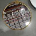 Round Gold Mirror,28inch Baroque Style Vintage Decorative Circle Wall Mirror for Living Room, Bedroom, Bathroom, and Entryway,Antique Gold