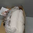 Three Geese White Goose Feather Down Pillows Standard Size Set of 1-100% Cotton, Medium Firm,Soft Support