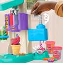 Play-Doh Rainbow Swirl Ice Cream Playset with 7 Pretend Play Kitchen Accessories, Arts and Crafts Toys for 3 Year Old Girls and Boys and Up