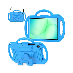 Kids Case for Samsung Galaxy Tab A11+ Plus/A9+ Plus 11 Inch Case, with Strap, Shockproof Lightweight Handle Stand 2025/2023 Model with Lanyard, Blue