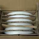 AmorArc Ceramic Plates Set of 6, Matte Glaze 8.0 Inch Dishes Set for Kitchen, Dessert,Salad,Appetizer, Small Dinner Plates, Microwave & Dishwasher Safe, Scratch Resistant, Matte White