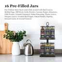 Watkins Countertop Two Tier Rotating Spice Rack, Includes 16 Watkins Organic Spices (16608)