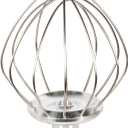 K45WW Whip for KitchenAid Tilt-Head Stand Mixer Accessories 5-6Qt Stainless Steel Egg Cream Stirrer 6-Wire Stainless Steel Heavy Beater for Egg, Cream, Cakes (5QT upgrade)