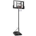 Height Adjustable Portable Basketball Hoop System Shatterproof Backboard Wheels 2 Nets