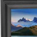6x28 inch Picture Frame Solid Wood Panoramic Photo Frame 6x28 inch Poster Frame Painting Frame Black (A23B628)