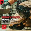 NoCry Professional Gel Knee Pads for Work with Soft Foam and Gel Cushion Heavy Duty Cap, Reinforced Adjustable Straps, Military Grade Rivets and Built-in Hang Loops Perfect for Construction
