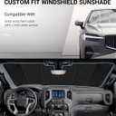 Pigenius Windshield Sun Shade for Ram 1500 2019-2024 with 5 inch Wide Sensor - AstraGuard