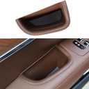 Front Row Door Side Storage Tray Compatible, for Volvo XC90 2015-2024 , , V90 , S60 2020-2025, Armrest Phone Container Door Organizer Handle Pocket Tray Insert Glove Pallet Accessories (Brown) 2 pices