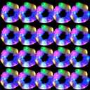 20PCS Rose LED Scrunchies, Light up Hair Scrunchy, Elastic Hair Bands with 3 Light Modes, Scrunchies Glow in The Dark for Christmas Carnival Party Supplies