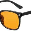 Cyxus Blue Light Glasses for Men Women Reduce Eye Strain UV Blocking for Computer Screen 8082 (261-orange Lens)