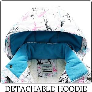 Winter Kids Boys Ski Suit Pants Jackets Sets Girls Snowbibs Snowboarding Clothes (6-7 Years, White)