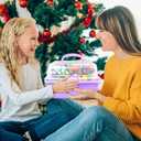 3000Pcs Arts and Crafts Supplies for Kids Craft Kits with Pipe Cleaners Crafting Supply All in 3 Layered Craft Box DIY Crafts for Kids Ages 4-8 8-12 Homeschool Supplies Toys Gifts for Girls & Boys (Purple)