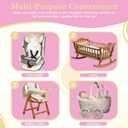 HRPR Car Seat Cooling Pad for Babies & Toddlers | Non Toxic, Soft, Breathable Cooling Mat for Car Seats, Strollers, Cribs | Lightweight, Foldable, Easy Clean Toddler & Infant Cooling Pad (Bunny)