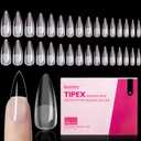 Beetles Tipex Instant Apex Nail Tips, 192Pcs Medium Stiletto Acrylic Nails Pre-Building Pre-Etched Thicker Gel Nail Tips - 16 Sizes Strong Full Cover for Women