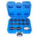 12PCS Wheel Locking Nut Key Kit, Compatible with Mercedes Benz, Wheel Lock Nut Socket Adapter Set, Anti-Theft Lug Nut Removal Tool, Black Carbon Steel, M12 x 1.5 x 40mm