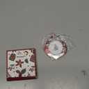 Mulumu 2025 Christmas Tree Ornament Picture Frame Metal Hanging Pendant Holiday 2" Photo Frame Charm Decorative of Pets, Baby First Christmas, Family (2025 Style 3)