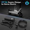EVAPLUS SGS Certified 42V 2A Fast Charger with 3 Types of Connectors | for 36V Lithium Batteries- Compatible with Pocket Mod, Sports Mod, Electric Scooters