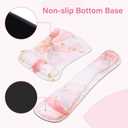 MOSISO Desk Mat Keyboard Mouse Pad Set, Large Gaming Mouse Pad&Keyboard Wrist Rest&Mousepad with Wrist Rest&Coaster, Ergonomic Non-Slip Home Office Mousepad with Memory Foam, Pink