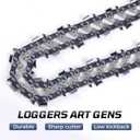 3-Pack 20 Inch Chainsaw Chain 3/8" Pitch .058" Gauge 72 Drive Links Compatible with Husqvarna X-cut C85, C83S, 455 Rancher, Oregon 73EXL072G, 73DPX072G, Jonsered and More