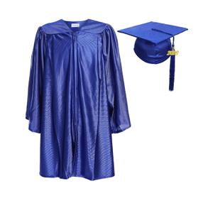 Newrara Unisex Shiny Kindergarten Graduation Gown Cap with Tassel 30