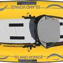 Advanced Elements - Island Voyage 2 Inflatable Kayak - Recreational Convertible Kayak - for 1 or 2 Person - 11 ft - Yellow