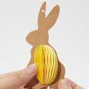 WDS WONDROUS 9-Piece Easter Bunny Hanging Ornaments Set, Rabbit with 3D Magnetic Honeycomb Paper Egg Ball, Interactive Paper Silhouette & Pastel Eggs for Tree Decor, Spring Easter Party Supplies Gift