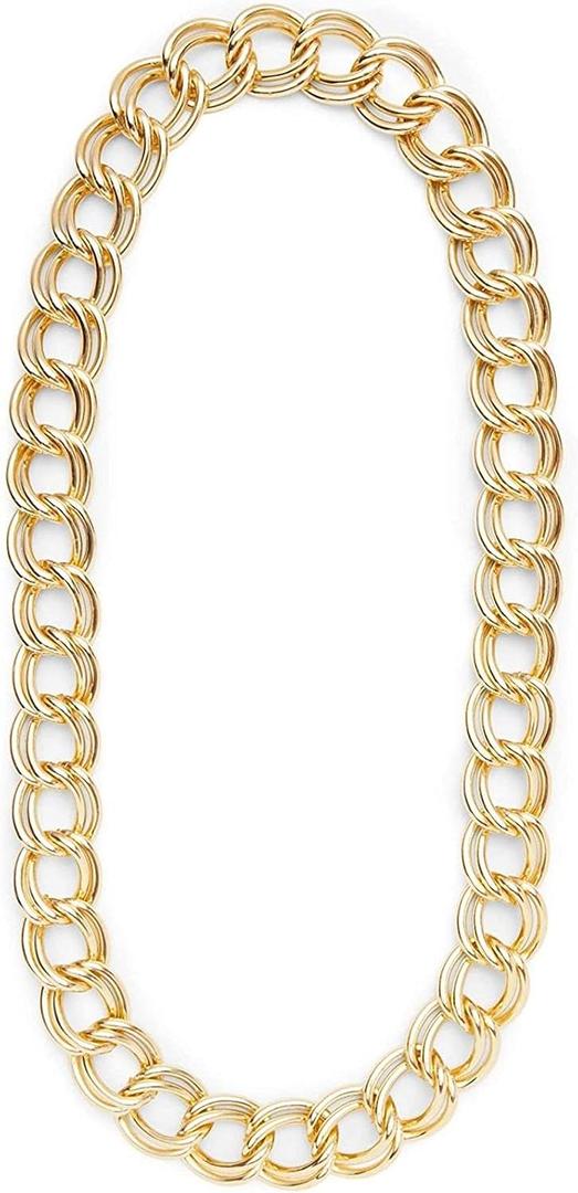 Gold Chunky Necklace, Cuban Link Chain, Hip Hop Accessories 36 inch - Gold Necklace