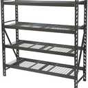 Ironton 4-Tier Industrial Steel Shelving Unit, 8,000-Pound Load Capacity, Garage Storage Rack, 77" W x 24" D x 72" H