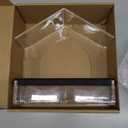 Clear Window Bird Feeder with 5 Extra Strong Suction Cups, DY-SKTY Sturdy and Durable Acrylic Birdfeeders for Viewing Wild Birds Outside, as a Bird Watching Gift, Outdoor Birdhouse Box, Garden Decor