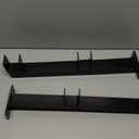 ECOTRIC 2 Place Weeder Trimmer Racks Holders Hold Two for Trailer Truck Tree Trimmers Edgers Pole Saws Powercoated Steel (1 Pair, 2 Non-Locking Positions)