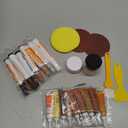 REALINN Wood Furniture Repair Kit- Set of 28 - Touch Up Markers, Fillers with Wood Putty - Repair Scratch, Cracks, Hole, Discoloration for Wooden Door, Floor, Table, Cabinet