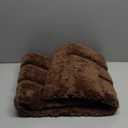 Buganda Bathroom Rugs, 47" x 24", Soft and Absorbent Microfiber Bath Rugs, Non-Slip Shaggy Shower Carpet, Machine Wash Dry Bath Mats for Bathroom Floor, Tub and Shower, Brown