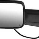 Left Driver Side Tow Mirror Fits for 2019-2022 Ram 2500 3500 2019-2020 4500 5500 Base Support Power Glass Adjust Heated Manual Folding with Turn Signal & Puddle& Driving Light with BSM, 12 x 24 x 8.6 inches
