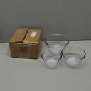 Small Borosilicate Glass Bowls Set (17, 27, 37 oz) - Oven, Microwave, Dishwasher & Freezer Safe. Lead-Free, Sturdy & Stackable Nesting Bowls for Meal Prep, Oatmeal, Dessert & Moreset of 3