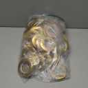 DeSS 48 Pack Curtain Grommets 1-9/16"(40mm) Inner Diameter Plastic Curtain Rings Nanoscale Low Noise Roman Ring (Matte Gold)