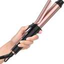 Travel Curling Iron 5 Adjustable Temp, 1 Inch Mini Curling Iron Travel Size with LED Display, Ceramic Mini Hair Curler with Keratin and Argan Oil Infuse, Dual Voltage