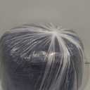 HIGOGOGO Round Stuffed Pouf Ottoman, Corduroy Poufs with Foam Chunk Filling, Furry and Fluffy Pouf Foot Stool Storage Ottoman, 20 X 15 Floor Poufs Foot Rest for Living Room, Navy