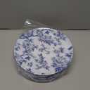EI 60pcs Blue Plastic Plates Disposable Heavy Duty,Blue and White Floral Disposable Plates,10.25" Dinner & 7.5" Dessert Plate,Natural Fresh and Elegant Decorations for Birthdays/Tea Party/Wedding