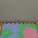 ProSource Kids Puzzle Alphabet & Numbers & Shapes Foam Play Mat 36 Tiles, 12"x12" and 24 Borders