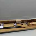 TONIAL1 Inch Double Curtain Rods 72 to 144 Inch (6 to 12 ft), Heavy Duty Decorative Drapery Rod for Windows 69 to 140 Inch (5.75 to 11.7 ft) with Classic Cap Finial, Bronze