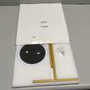 Gold Necklace Rack Stand with Storage Tray - 2 Rods T-Shaped Jewelry Holder Stand for Bracelets, Earrings, Rings | Elegant Vanity & Dresser Top Storage for Women.